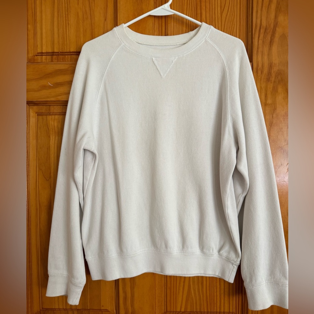 John Galt white crewneck sweater